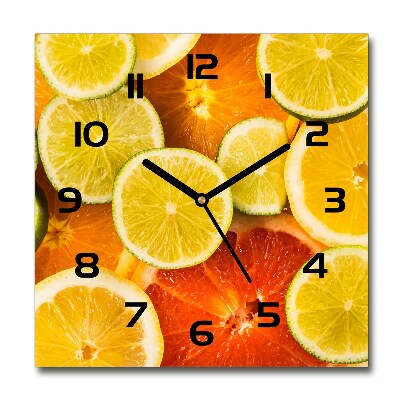 Reloj cuadrado Frutas cítricas