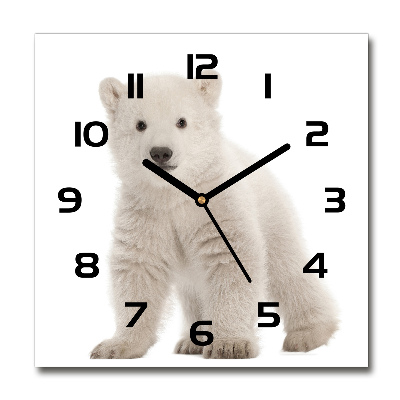 Reloj cuadrado Oso polar