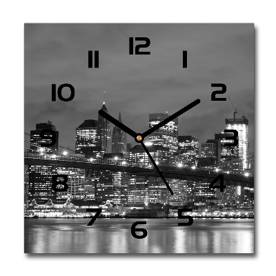 Reloj de pared cuadrado Manhattan Nueva York