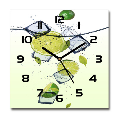 Reloj de pared cuadrado Limas y hielo