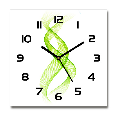 Reloj cuadrado Ondas de colores