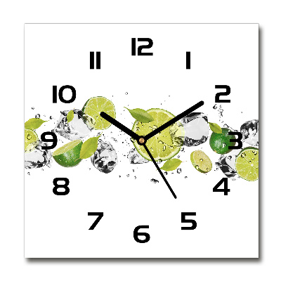 Reloj de pared cuadrado Cal y agua