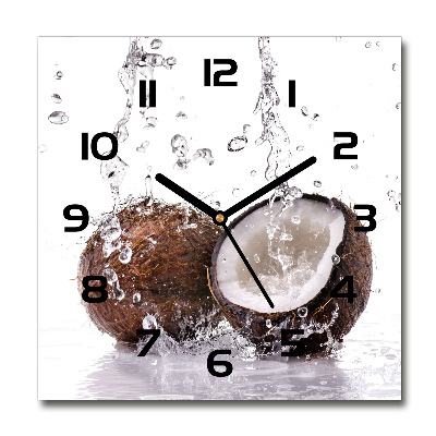 Reloj de pared cuadrado Coco y agua