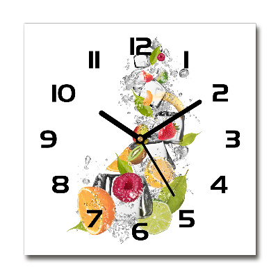 Reloj cuadrado Fruta con hielo