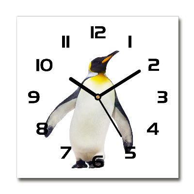 Reloj cuadrado Pingüino