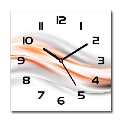 Reloj de pared cuadrado Ondas abstractas