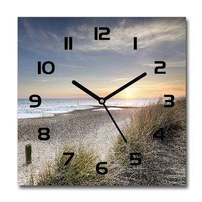 Reloj cuadrado Atardecer y dunas