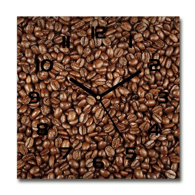 Reloj cuadrado Granos de café