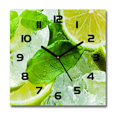 Reloj de pared cuadrado Lima con hielo
