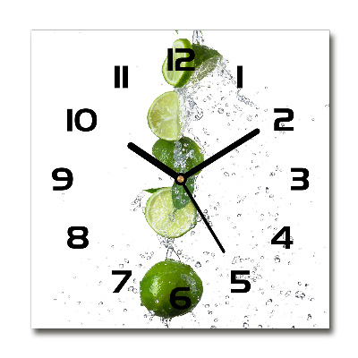 Reloj de pared cuadrado Cal y agua