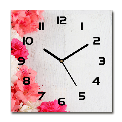 Reloj cuadrado Flores