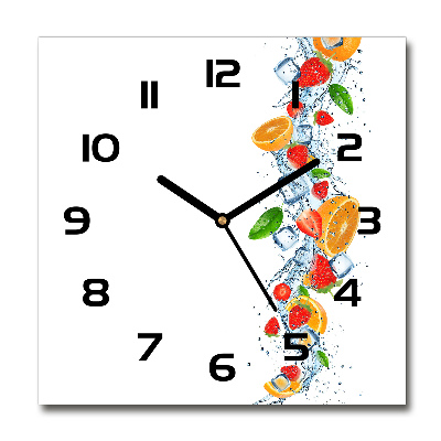 Reloj cuadrado Fruta con hielo