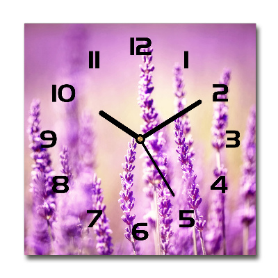 Reloj de pared cuadrado Lavanda