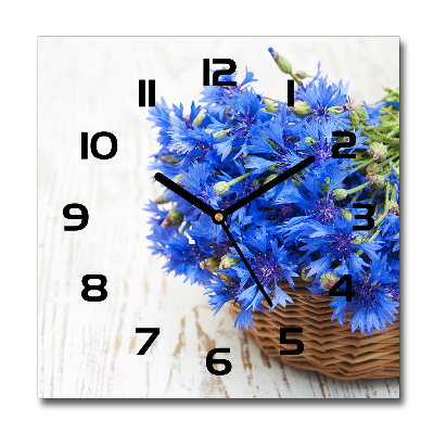 Reloj de pared cuadrado Acianos en una cesta