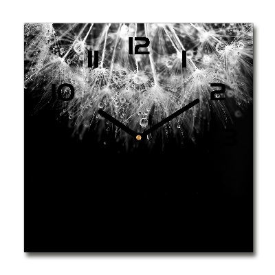 Reloj cuadrado semillas de diente de león