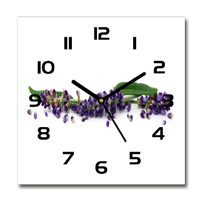Reloj de pared cuadrado Lavanda