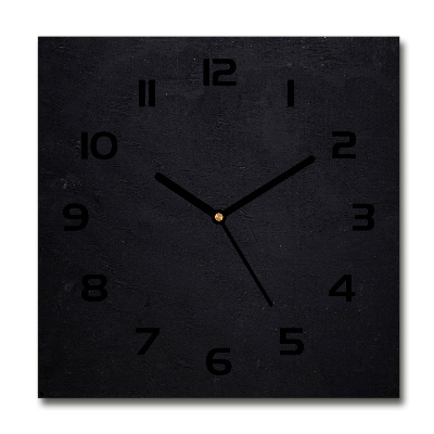 Reloj de pared cuadrado Pizarra negra