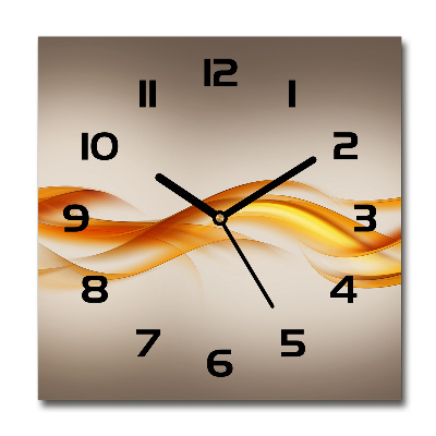 Reloj cuadrado Ondas abstractas