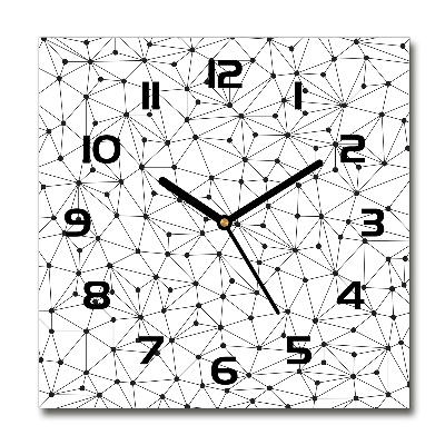 Reloj cuadrado Líneas y círculos