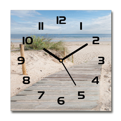 Reloj de pared cuadrado Playa