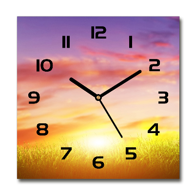Reloj cuadrado Atardecer