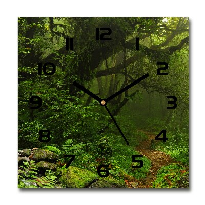 Reloj de pared cuadrado Jungla en Nepal