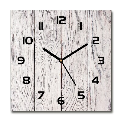Reloj cuadrado pared de madera