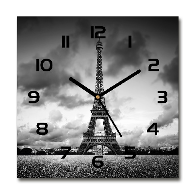 Reloj de pared cuadrado Torre Eiffel de París