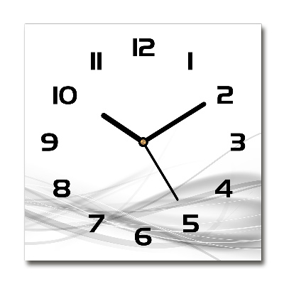 Reloj de pared cuadrado Ondas abstractas