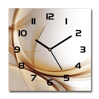 Reloj cuadrado Ondas abstractas