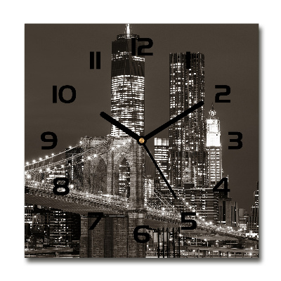 Reloj de pared cuadrado Manhattan Nueva York