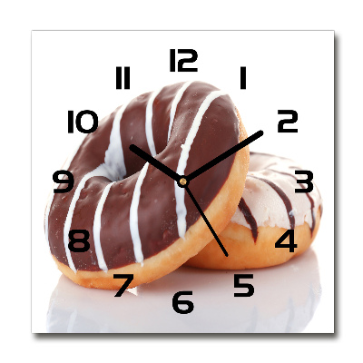 Reloj cuadrado Donas de chocolate