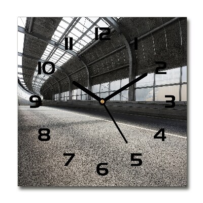 Reloj cuadrado Carretera en el túnel