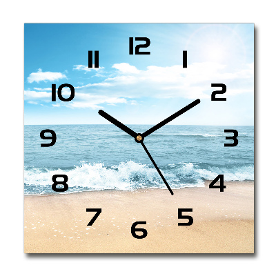 Reloj de pared cuadrado Playa