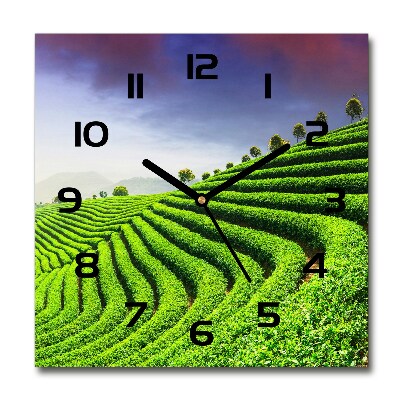 Reloj cuadrado Plantación de té