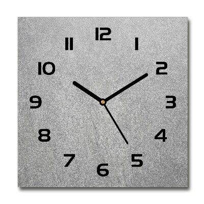 Reloj cuadrado pared gris