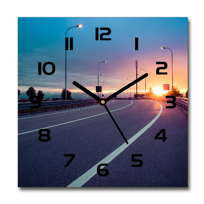 Reloj cuadrado Carretera