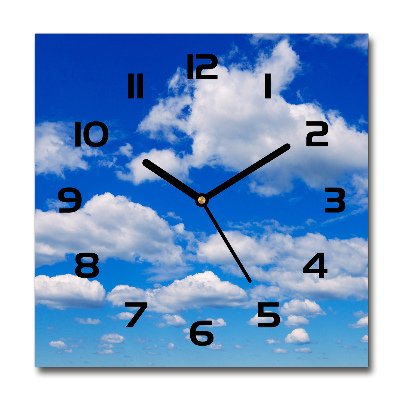 Reloj cuadrado Nubes en el cielo