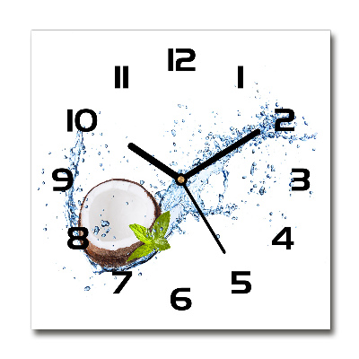Reloj de pared cuadrado Coco y agua