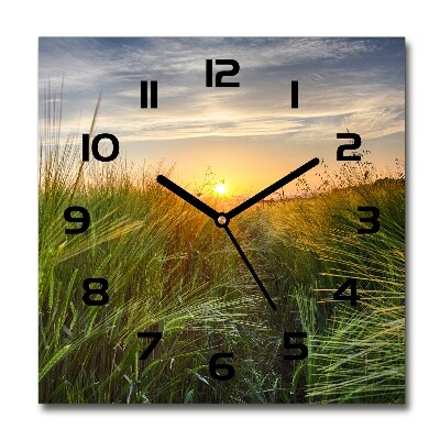 Reloj cuadrado Campo de trigo