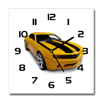 Reloj de pared cuadrado Coche deportivo