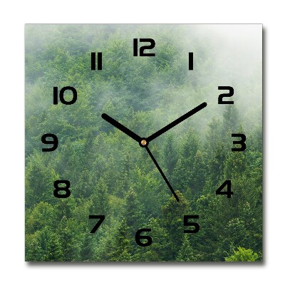 Reloj de pared cuadrado Bosque misterioso
