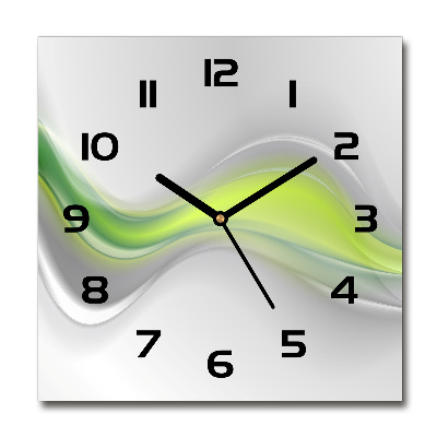 Reloj de pared cuadrado Ondas abstractas