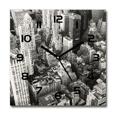 Reloj cuadrado Vista aérea de Nueva York