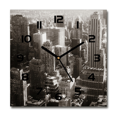 Reloj de pared cuadrado Nueva York
