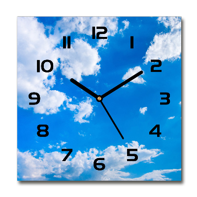 Reloj cuadrado Nubes en el cielo
