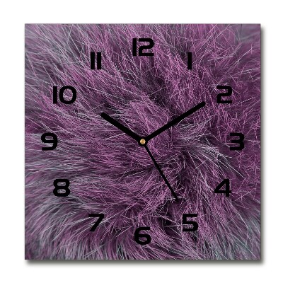 Reloj de pared cuadrado Pelaje rosa