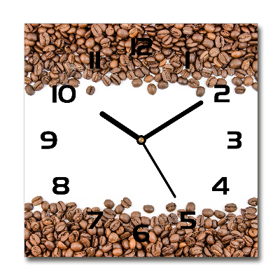Reloj de pared cuadrado Granos de café