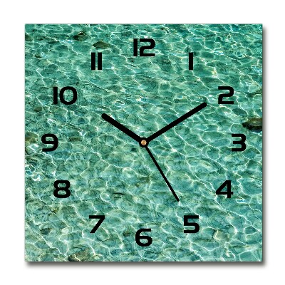 Reloj de pared cuadrado Agua clara