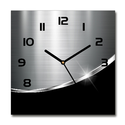 Reloj de pared cuadrado Abstracción de metal